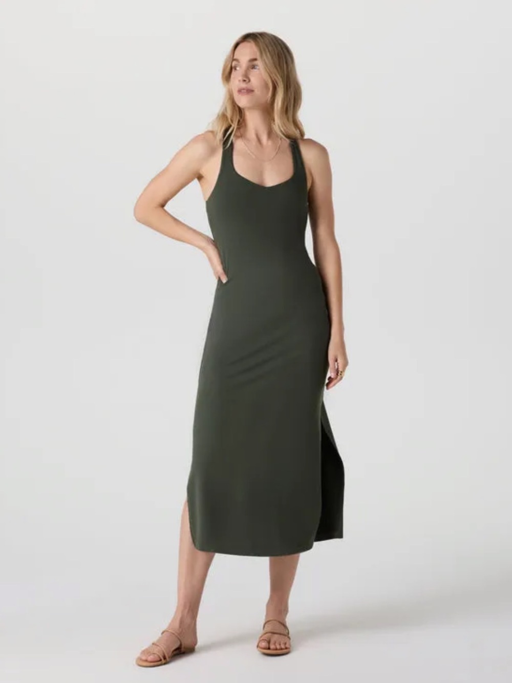 Vuori Halo Racerback Kale Green
